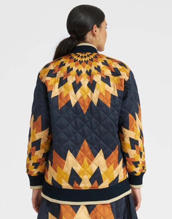 Sofia Sideris Emily in Paris Season 04 Quilted Printed Jacket