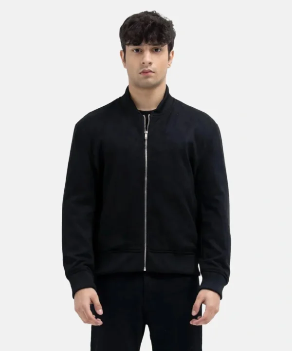 Unstable S02 Rob Lowe Black Bomber Jacket