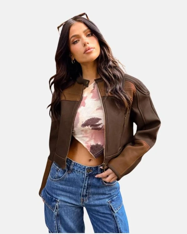 Women's Bella Moto Jacket Chocolate