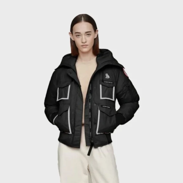Women's Canada Goose OVO Chilliwack Black Bomber Hooded Jacket