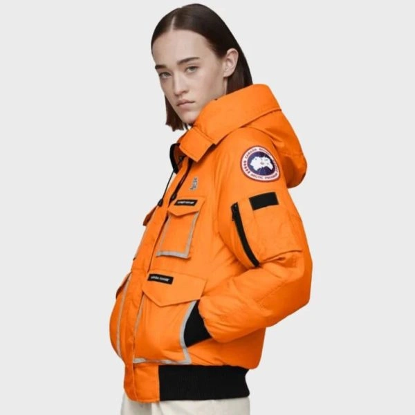 Women's Canada Goose OVO Chilliwack Orange Bomber Hooded Jacket