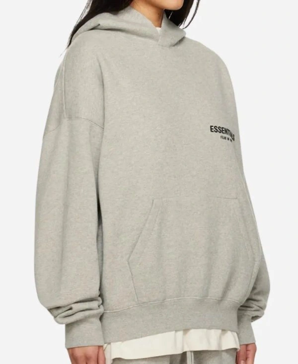 Women's Fear Of God Grey Essentials Oversized Hoodie Sale