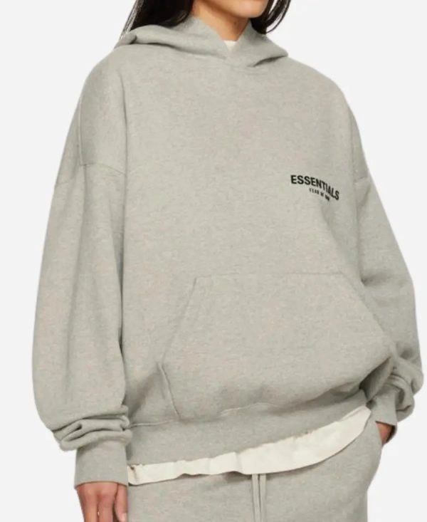 Women's Fear Of God Grey Essentials Oversized Hoodie