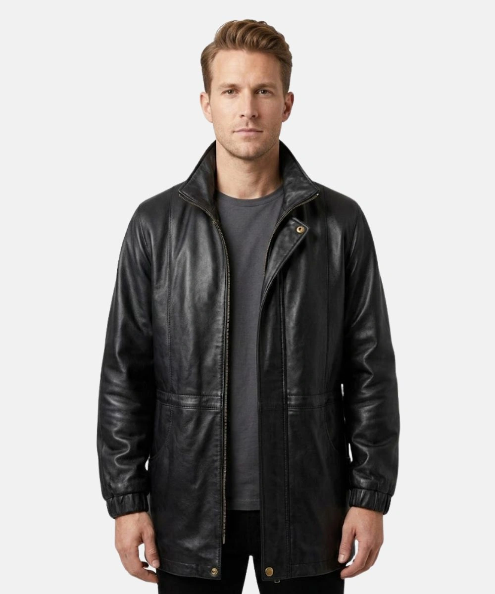 Worthington Lambskin Leather Jacket Black