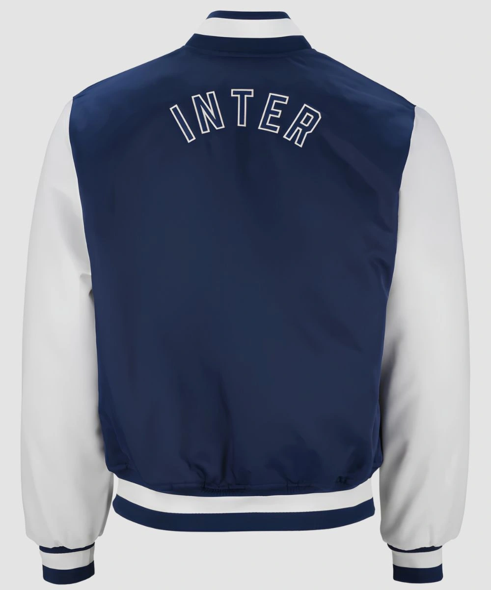 2026 Inter Milan Fanatics Fest NYC Satin Varsity Jacket