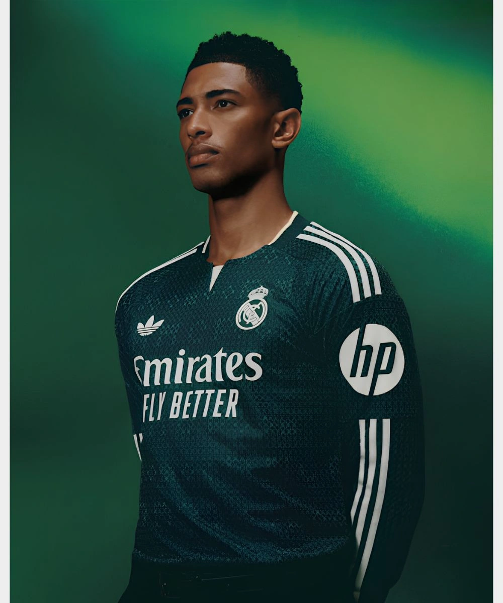 Adidas Real Madrid 26/27 Away Green Long Sleeve Jersey Men's