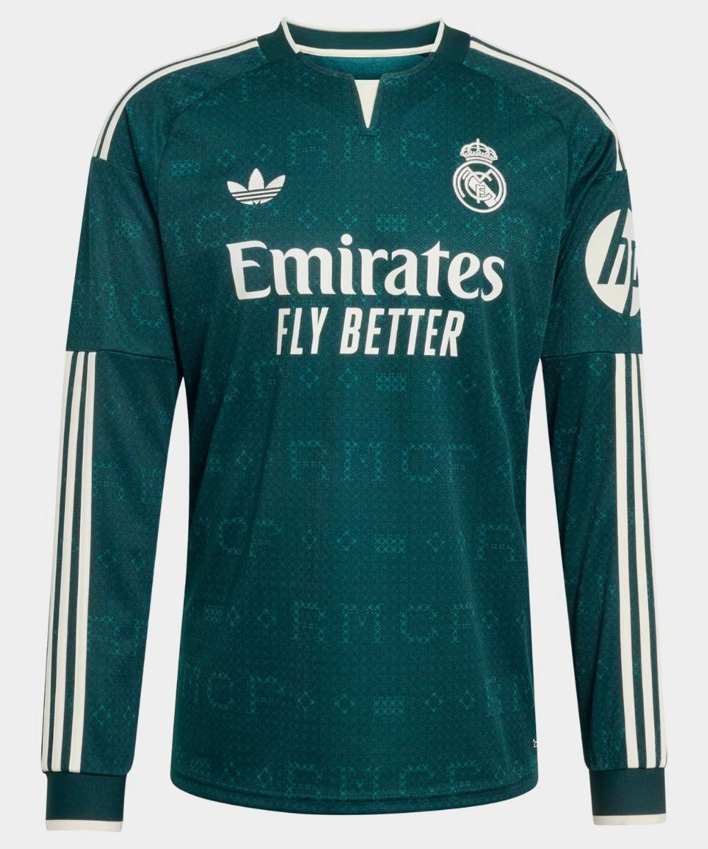 Adidas Real Madrid Away Long Sleeve Jersey