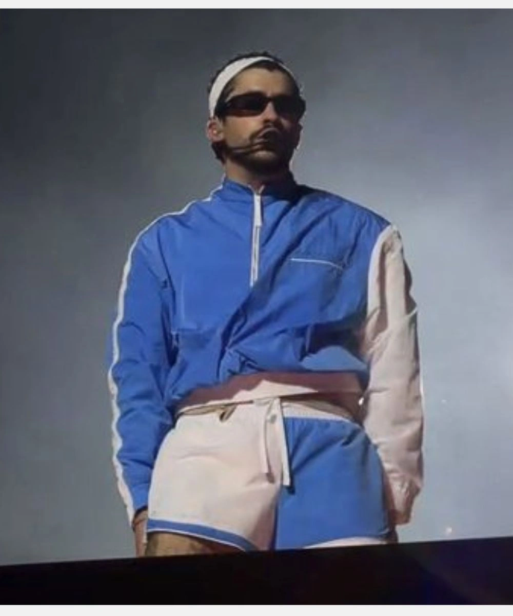 Bad Bunny Marseille Jacquemus Blue & White Track Jacket