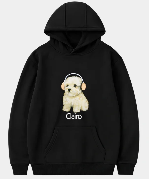 Clairo Dog Hoodie Black