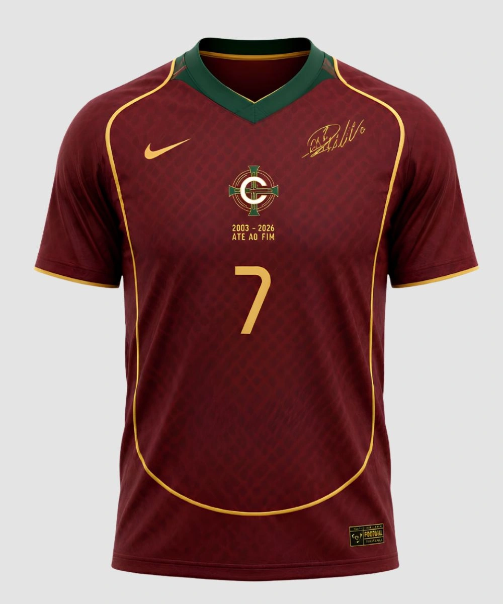Cristiano Ronaldo Nike ONE LAST DANCE Jersey Maroon & Green