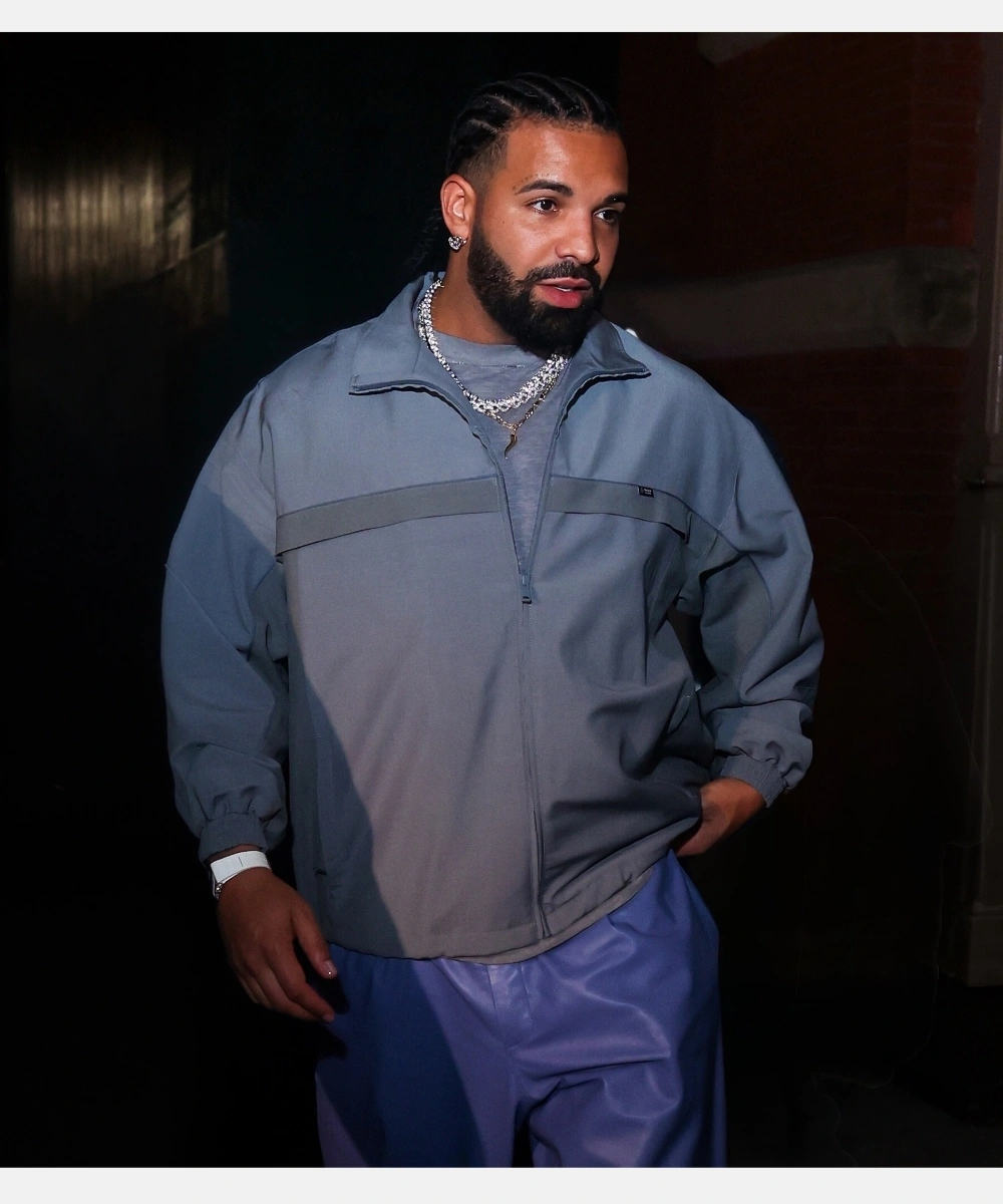 Drake New York City Prada Grey Track Jacket