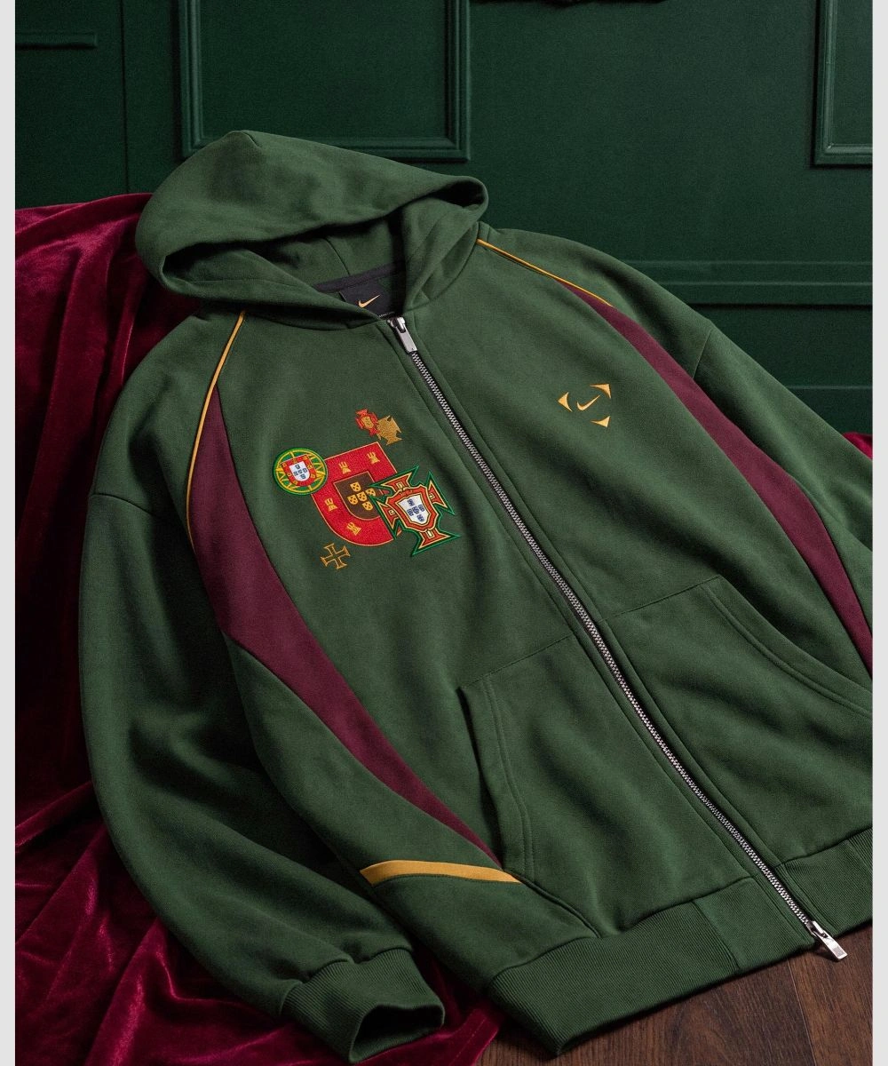 FIFA 2026 World Cup Nike x Cristiano Ronaldo One Last Dance Zip Up Portugal Hoodie Green