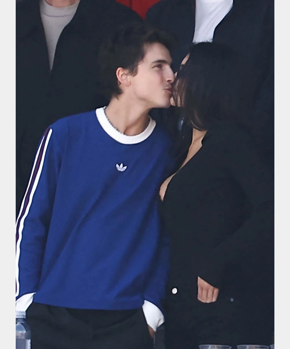 FIFA World Cup 2026 Final Match Timothée Chalamet Adidas Blue & White Sweatshirt