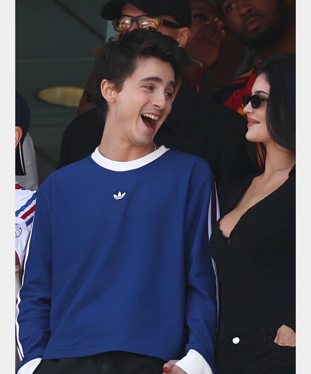 FIFA World Cup 2026 Final Match Timothée Chalamet Adidas Sweatshirt Blue & White