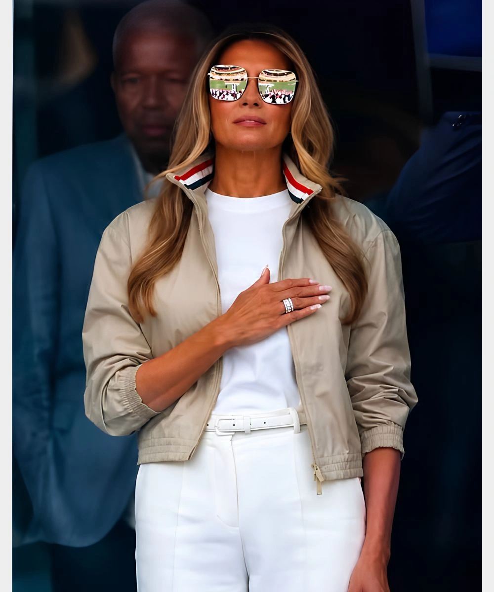FIFA World Cup 2026 Melania Trump Thom Browne Jacket Beige