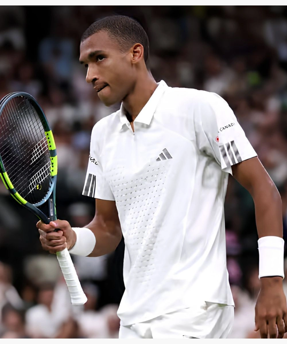 Felix Auger Aliassime The Championships Wimbledon 2026 White Polo Shirt