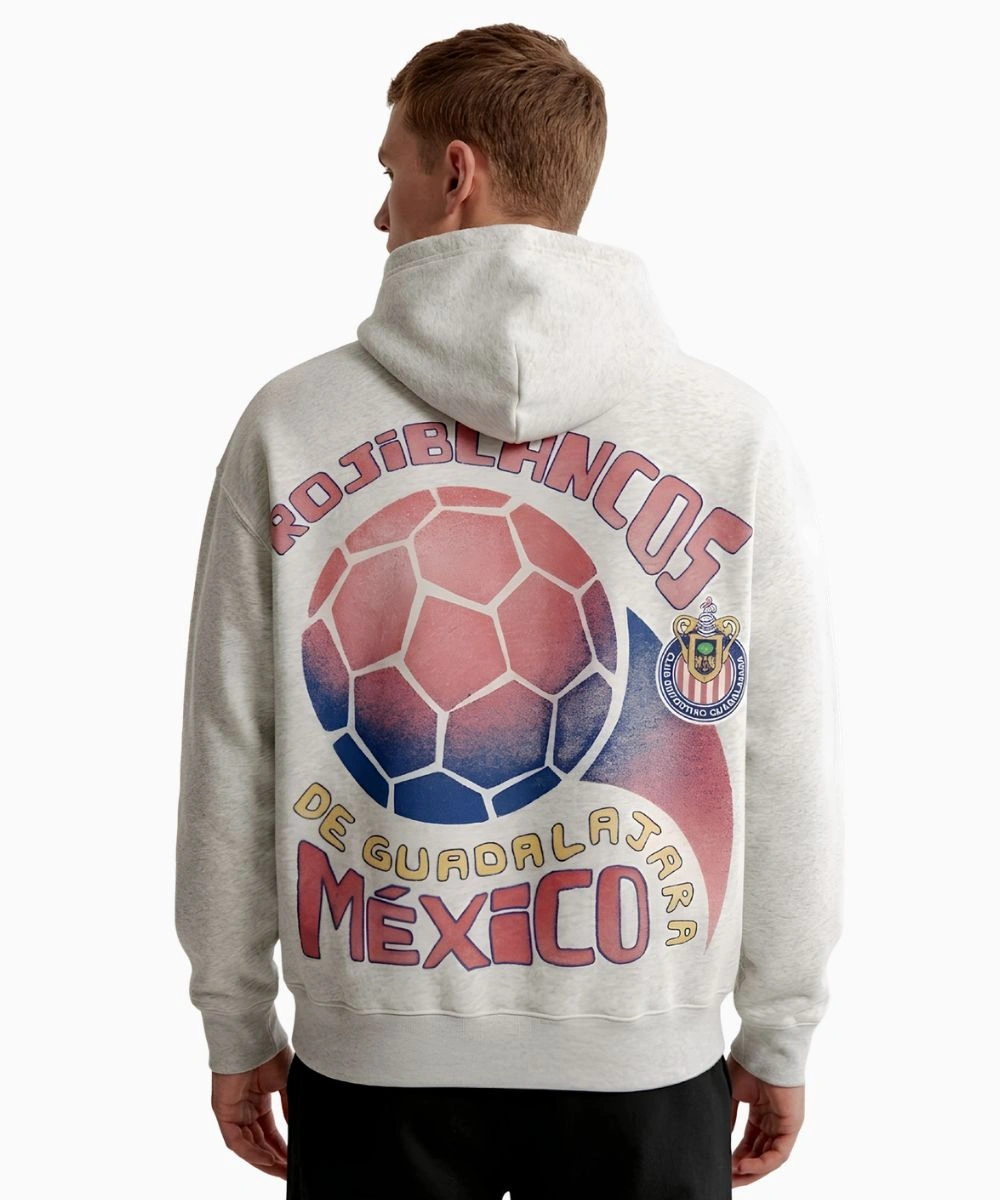 Hollister Deportivo Guadalajara Graphic Hoodie Grey