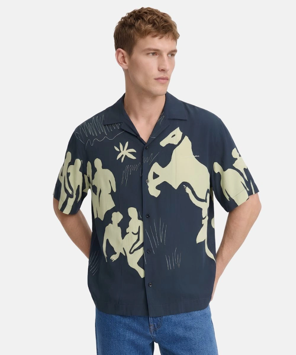 Jacquemus La Chemise Cheval Horse Print Simon Shirt