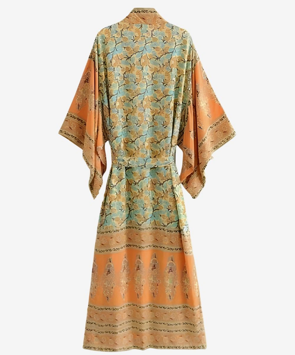 Kelly Reilly TV Series Yellowstone S05 Beth Dutton Floral Kimono Robe