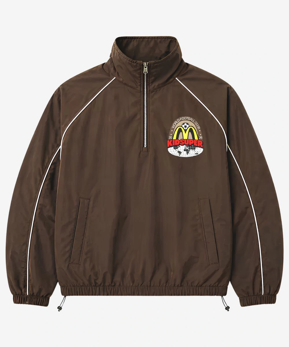 KidSuper McDonald's Track Jacket Brown