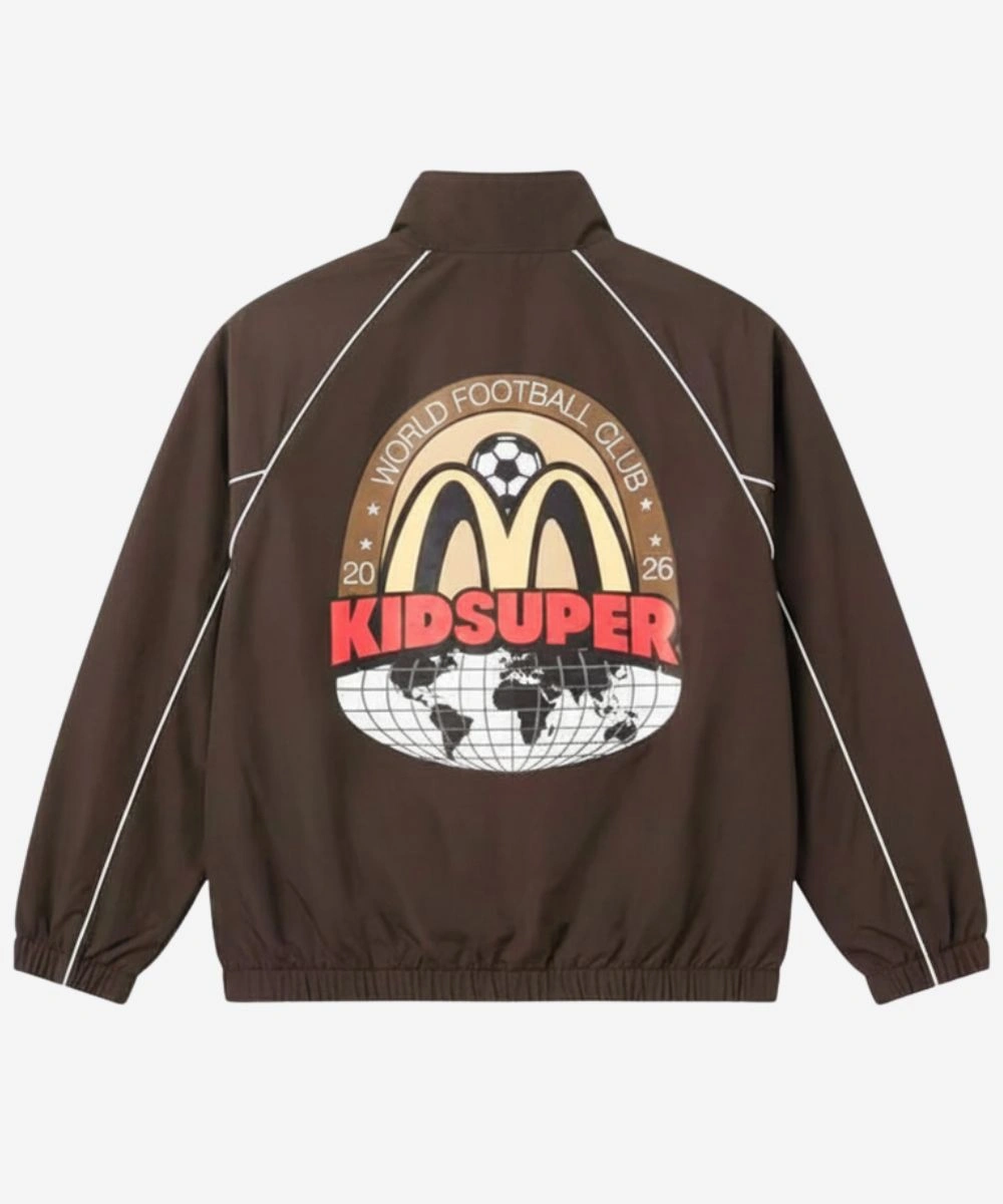 Kidsuper Mcdonals 2026 World Football Club Brown Track Jacket