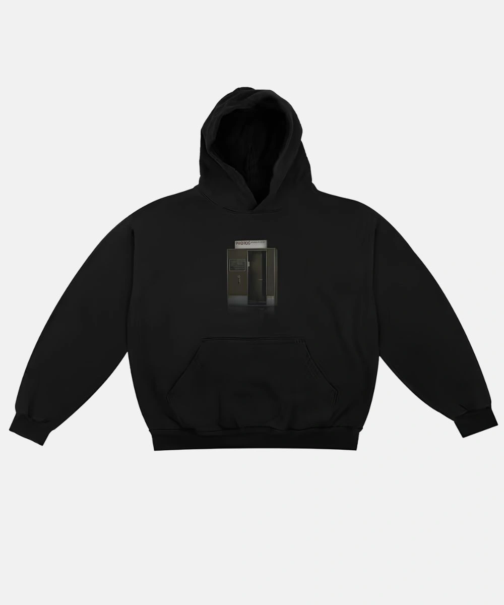 LEVITICUS Photo Booth Black Hoodie For Men & Women