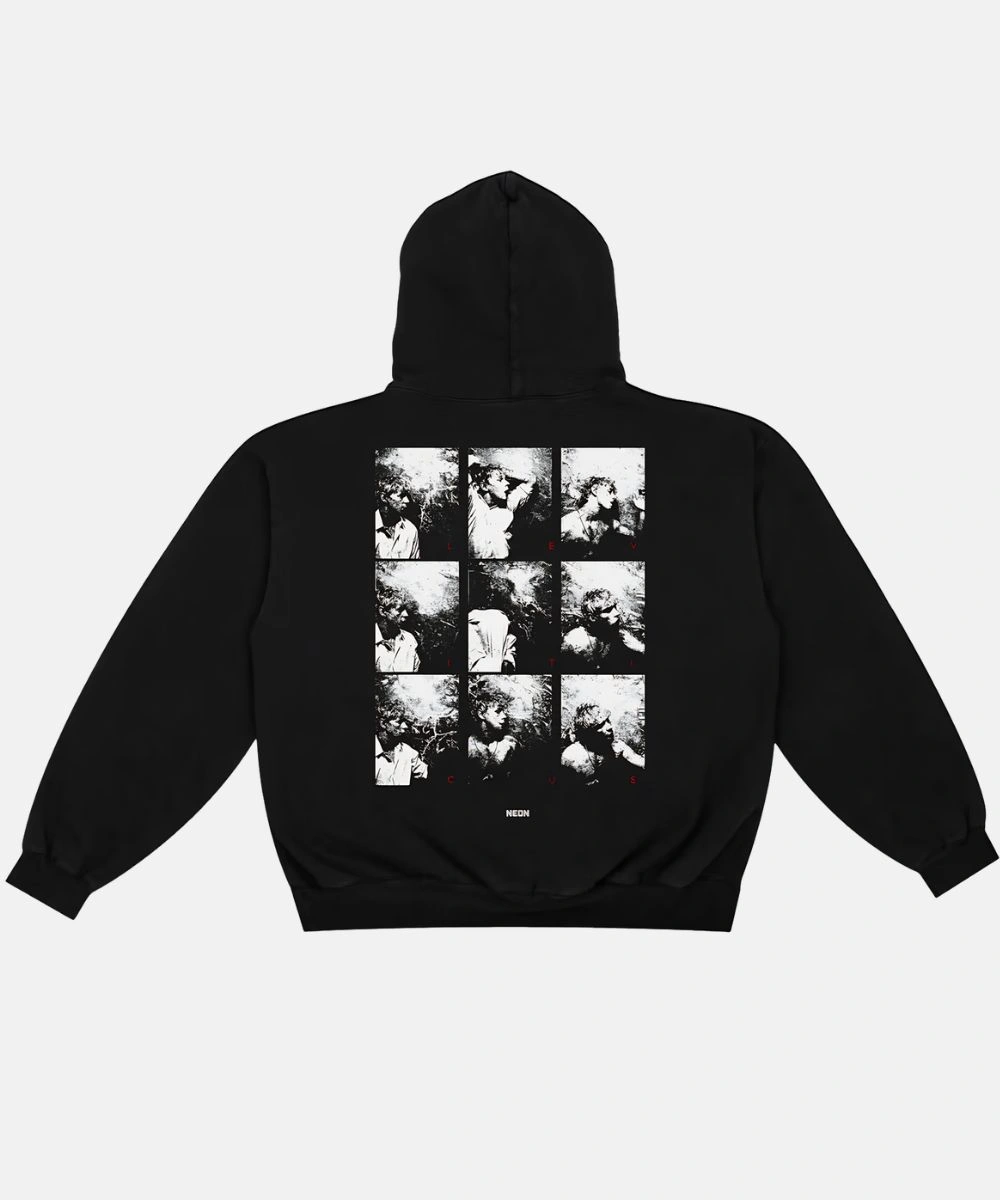 LEVITICUS Photo Booth Hoodie Black