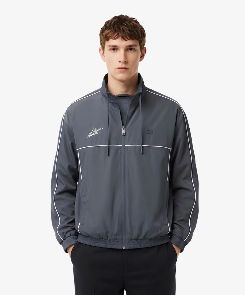 Lacoste Alpine Water-Repellent Track Jacket Grey