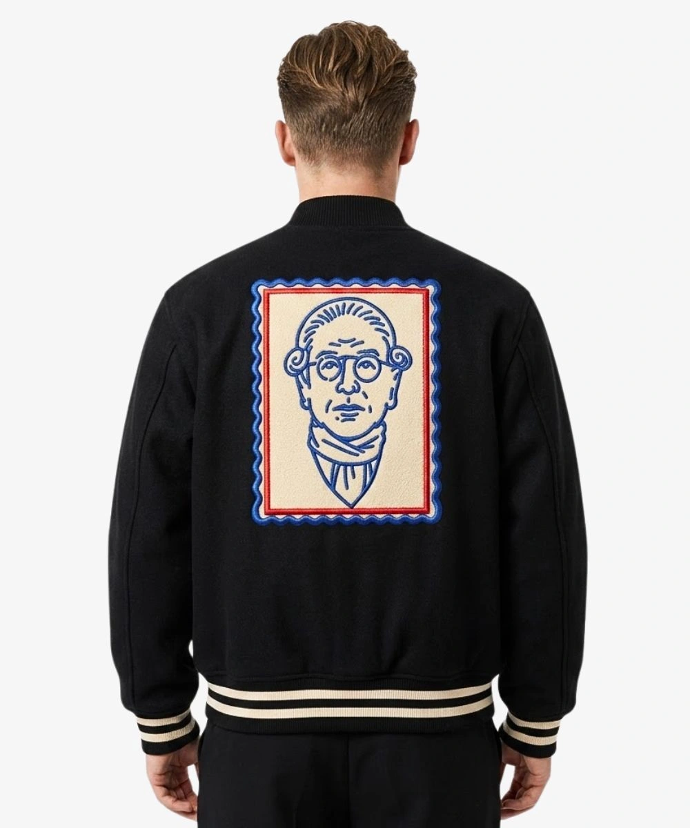 Life, Larry & The Pursuit Of Unhappiness Kidsuper Letterman Jacket Black