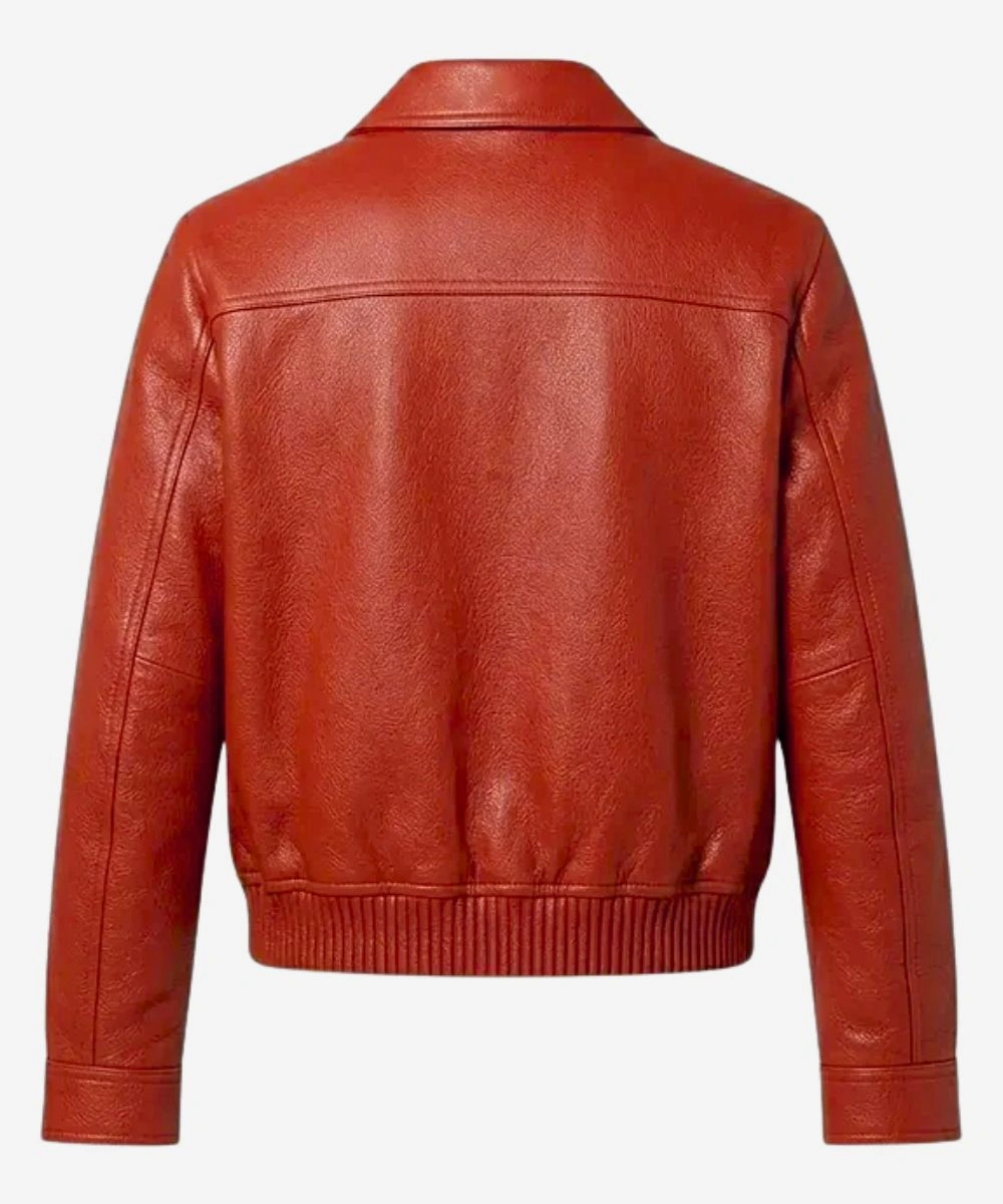 Lil Baby Louis Vuitton Leather Jacket Red