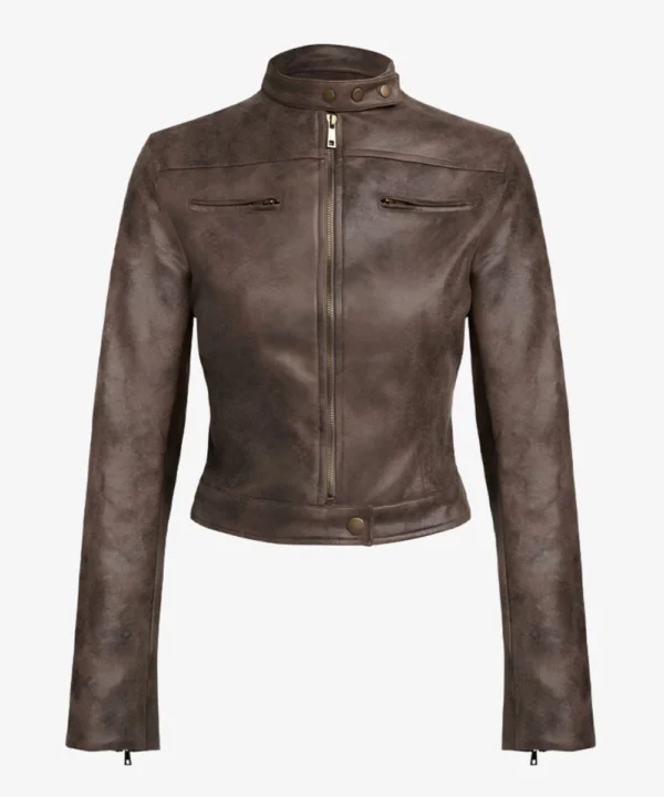 Lioness Brown Leather Jacket