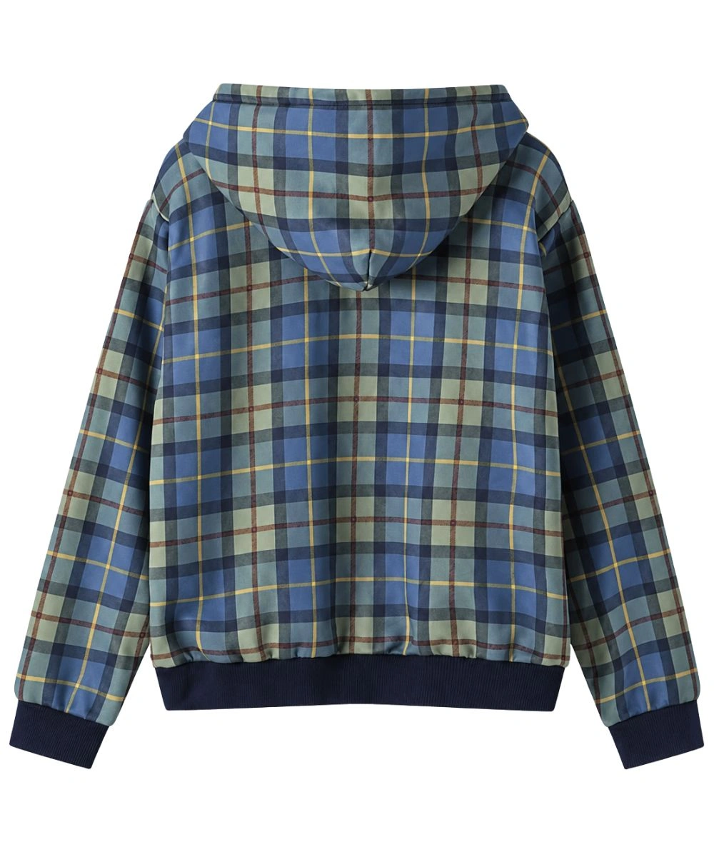 Men's 2026 Shinzo Turquoise Plaid Hoodie