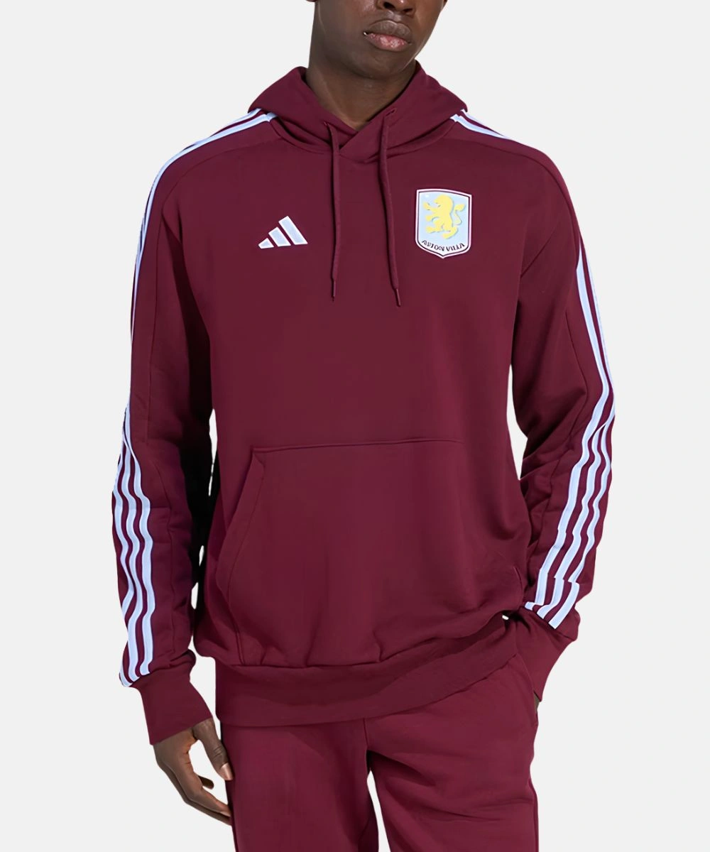 Men's Adidas Aston Villa FC DNA Hoodie Maroon