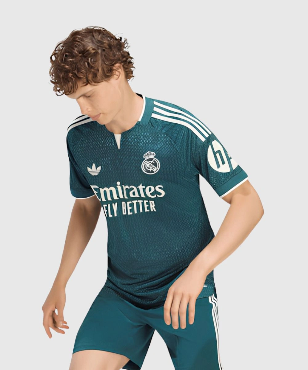 Men's Adidas Real Madrid 26/27 Away Authentic Jersey Green