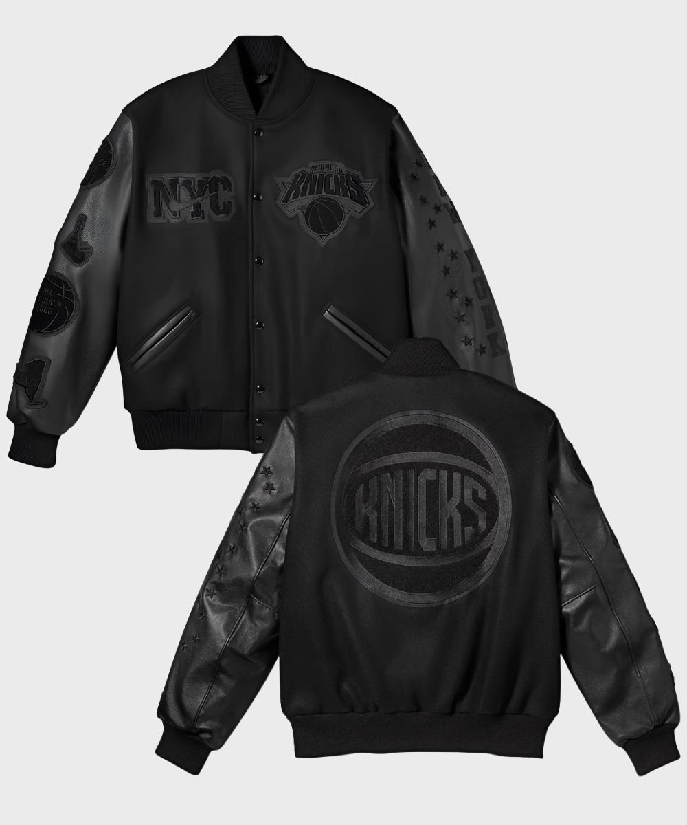 Men's New York Knicks Nike Black 2026 NBA Finals Champions Limited Edition Full-Snap Jacket