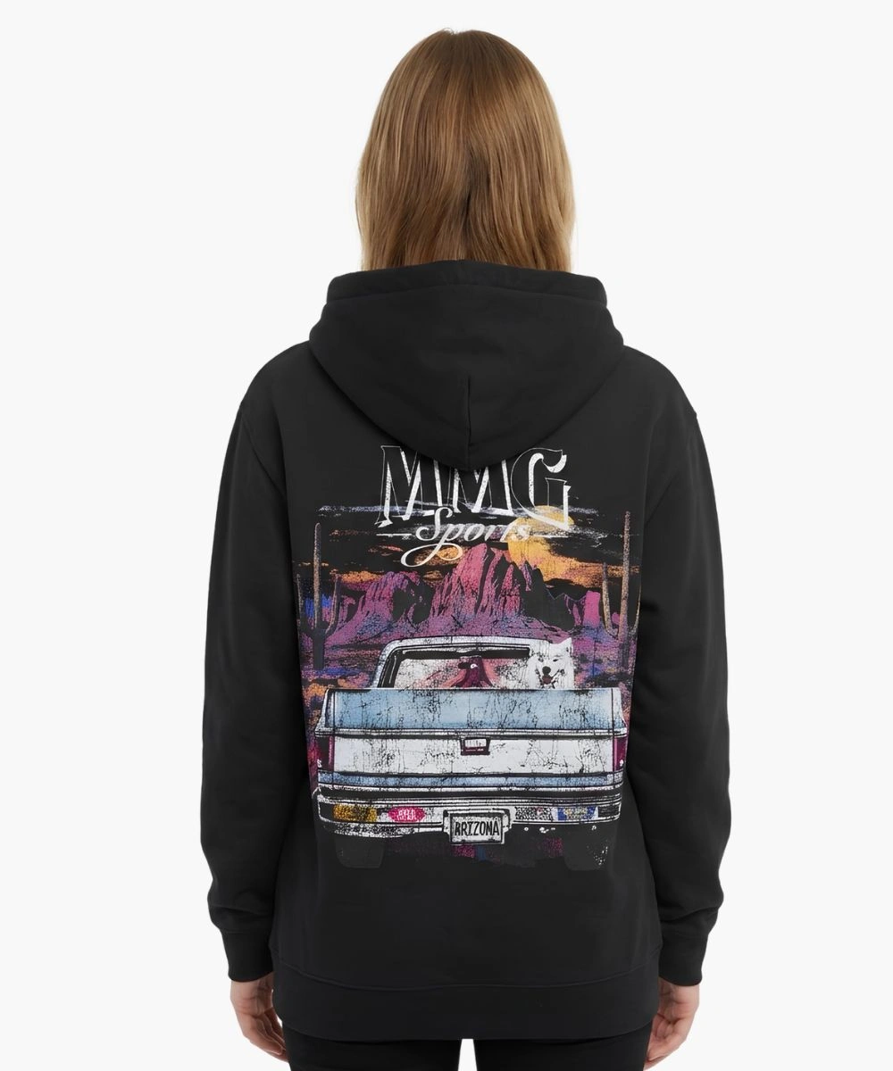 Mmg Merch Store Luna Black Hoodie Womens