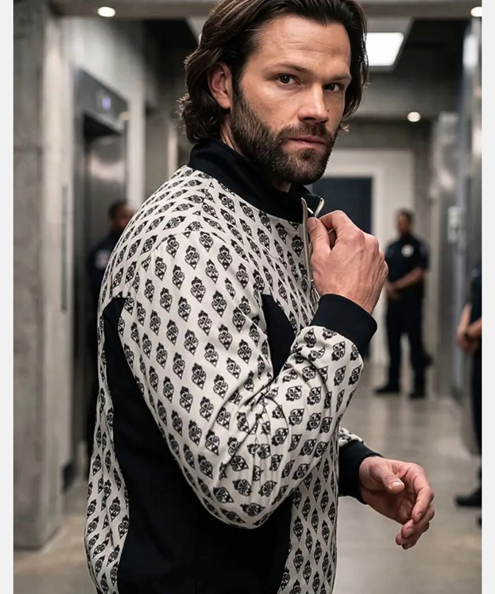 Mr Marathon The Boys Tv Series S05 Jared Padalecki Printed Black & White Bomber Jacket