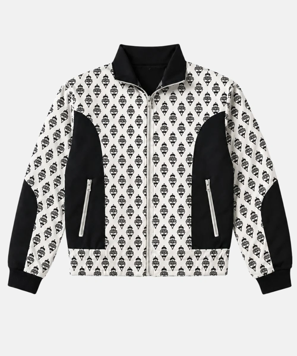 Mr Marathon The Boys Tv Series S05 Jared Padalecki Printed Bomber Jacket Black & White