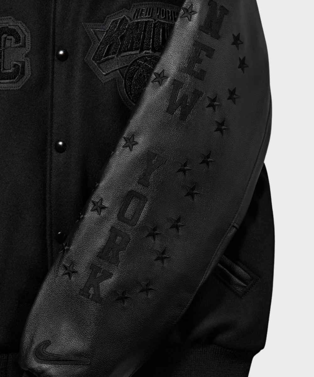 New York Knicks Nike NBA Finals Champions Full-Snap Jacket Black