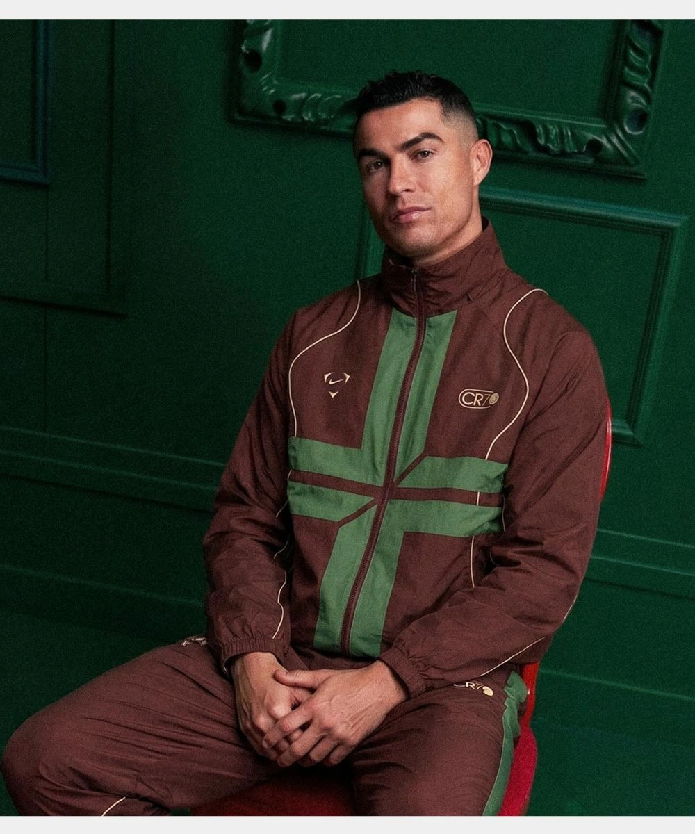 Nike Cristiano Ronaldo One Last Dance Track Jacket Maroon