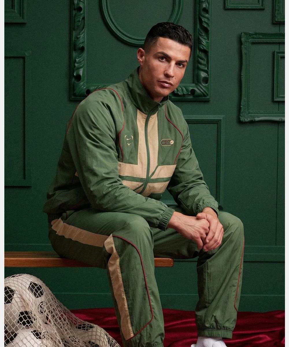 Nike Portugal FIFA World Cup 2026 Cristiano Ronaldo One Last Dance Track Jacket Green