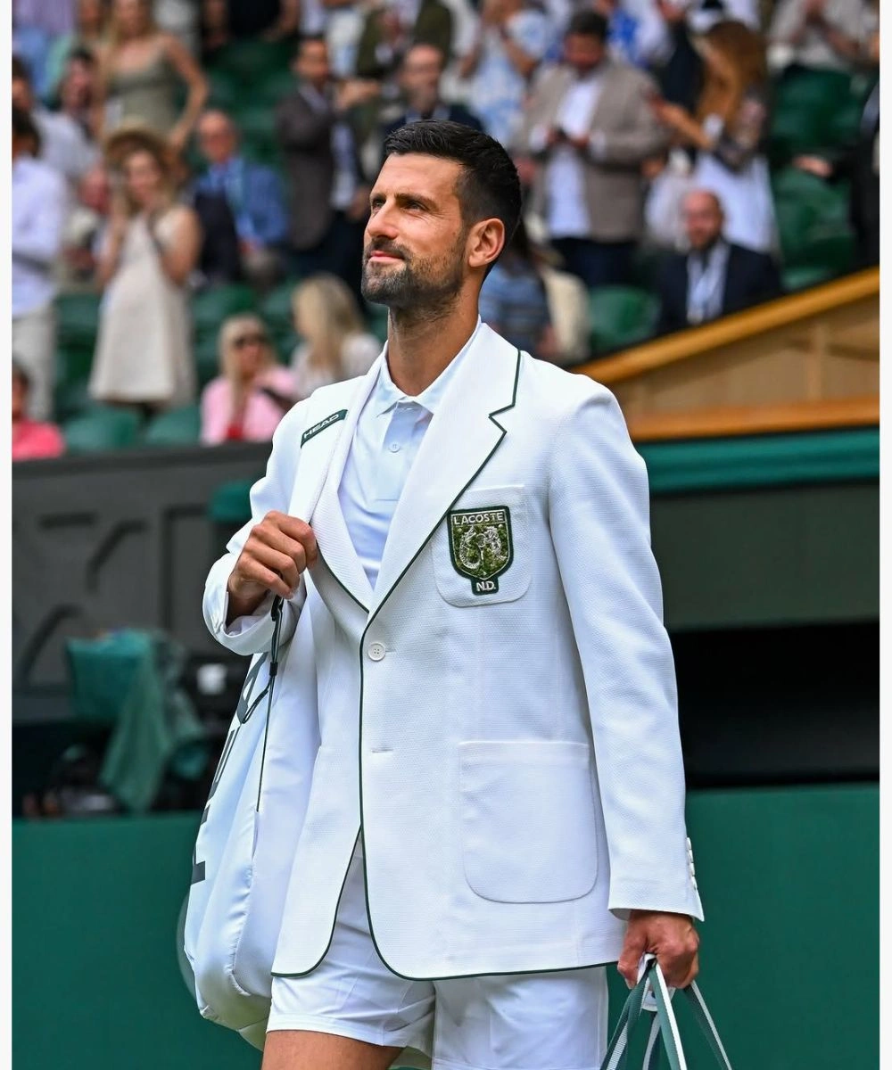 Novak Djokovic 2026 Wimbledon Blazer White