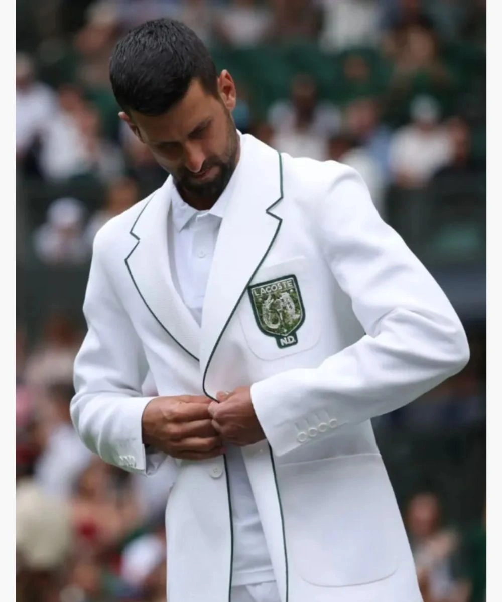 Novak Djokovic 2026 Wimbledon Championships Blazer White