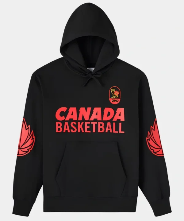 OVO Canada Basketball Black Hoodie