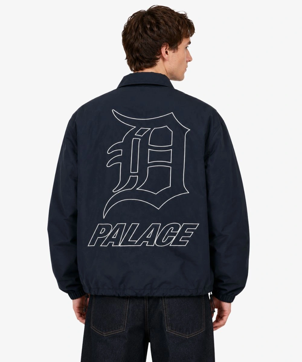 Palace Detroit Tigers 2026 Blue Coach Jacket For Men's
