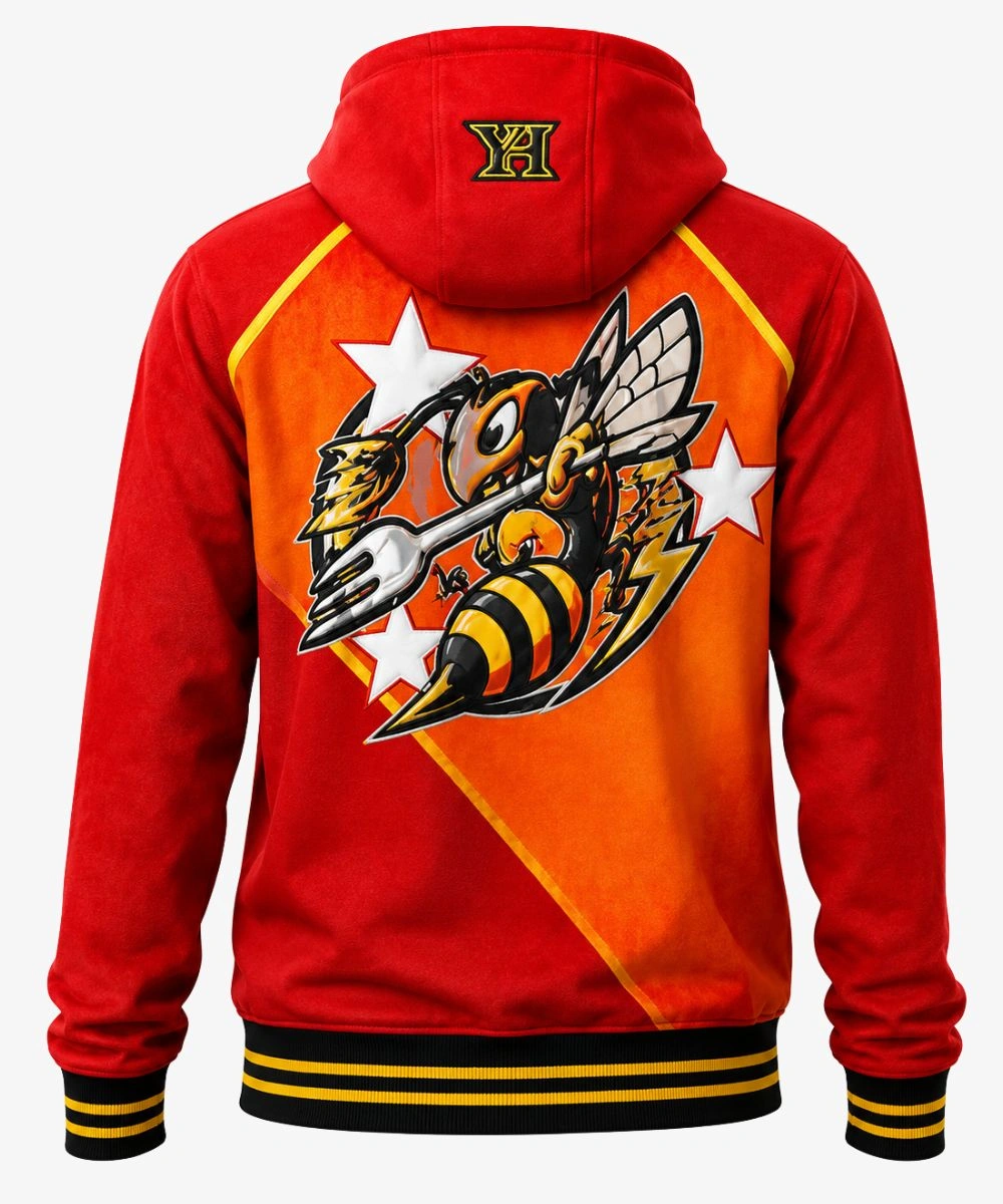 Tekken 8 Season 3 BOB ONIGIRI Red Zip Up Hoodie For Men & Women