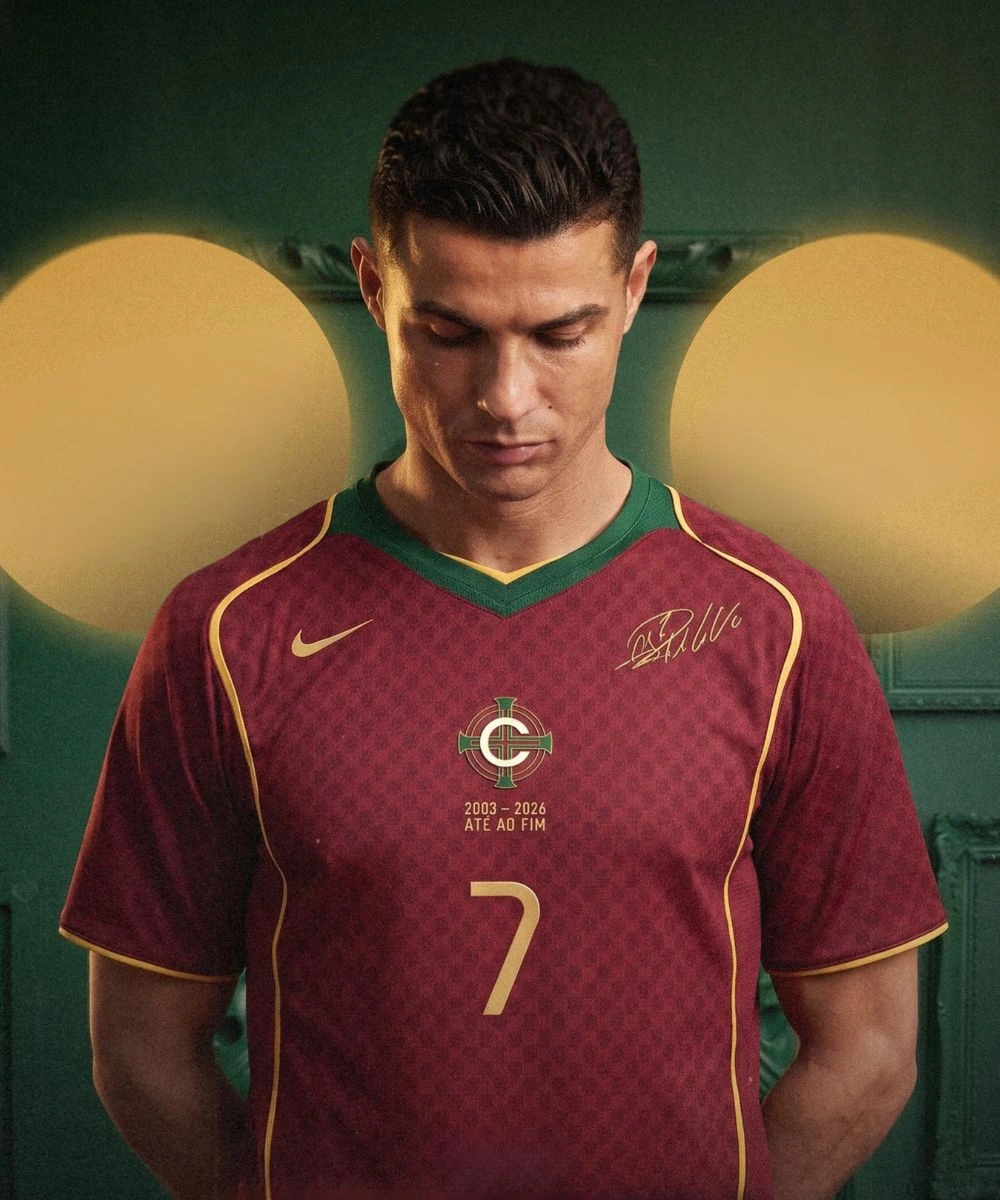 Unisex 2026 Nike x Cristiano Ronaldo ONE LAST DANCE Jersey Maroon & Green