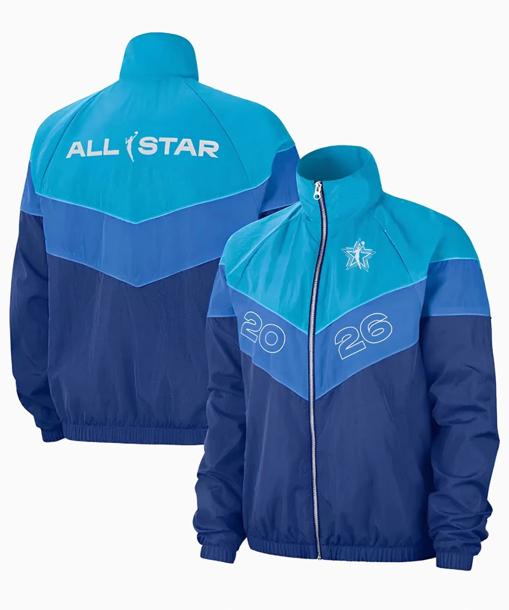 WNBA All-Star Game Caitlin Clark 2026 Blue Windrunner Jacket
