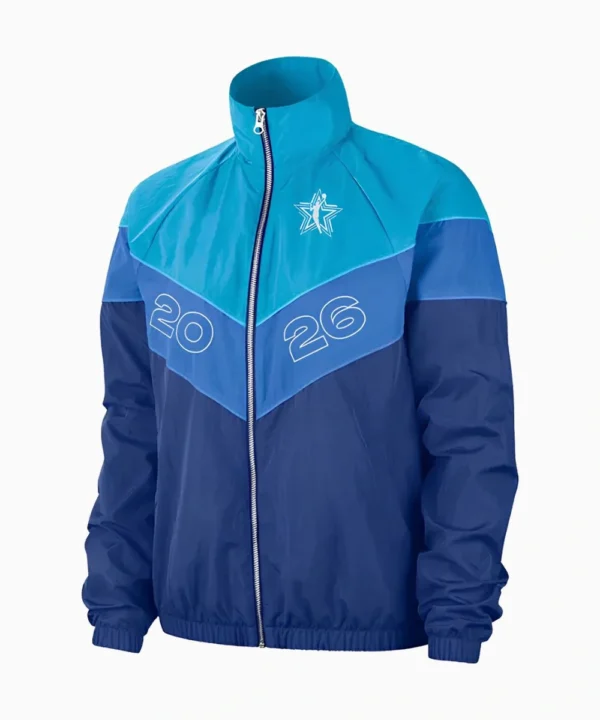 WNBA All-Star Game Caitlin Clark 2026 Full-Zip Windrunner Jacket Blue