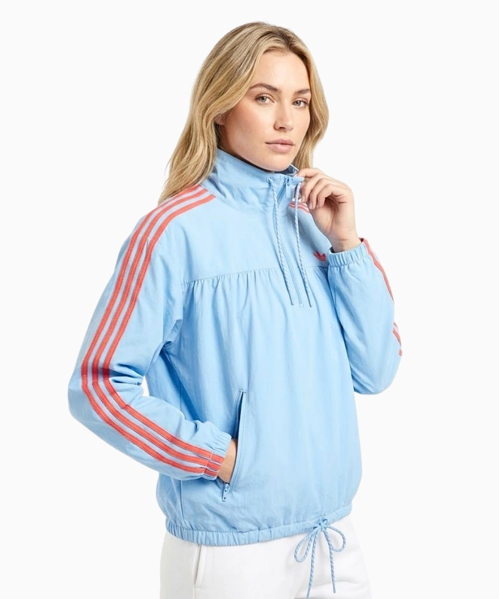 Women's 2026 Adidas Originals x ASOS Over The Head Half-Zip Track Jacket Blue